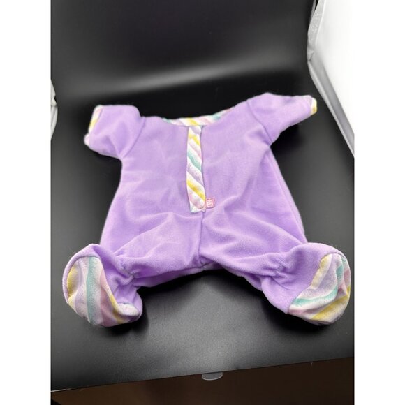 Cabbage Patch Kids Babies Purple Footie Sleeper Vtg - Picture 1 of 7